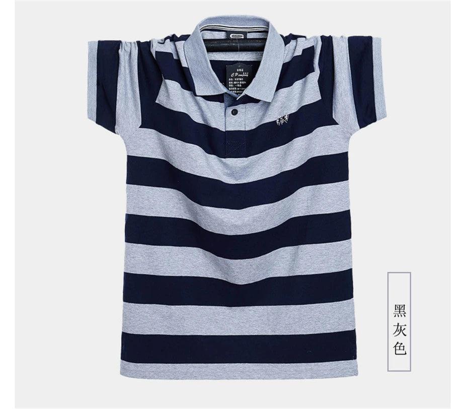 Contrast Stripe Summer Polo Shirt