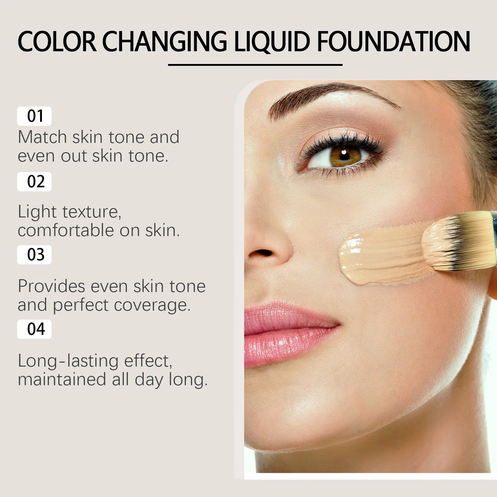 Radiant Liquid Foundation Concealer Cream