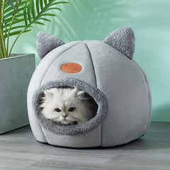 Cozy Cave Nest Winter Cat Bed
