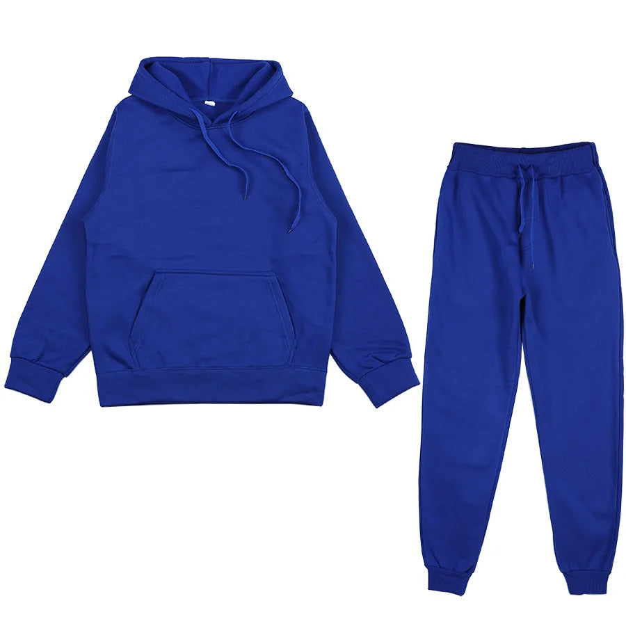 Men's Sports Suits Fashion Tracksuit Women Hoodies + Pants Two Pieces Sets Running Casual Sweatshirts Sweatpants Men's Clothing