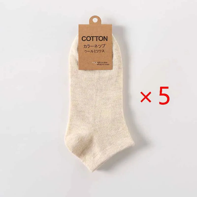 Breathable Cotton Ankle Sock Set