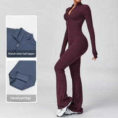 Sleek Active Zipper Performance Bodysuit