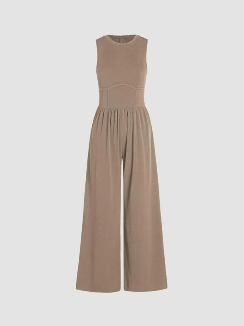 Effortless Wide-Leg Vest Jumpsuit