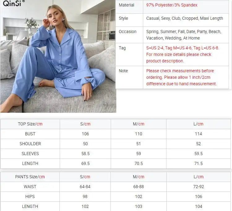 Autumn Comfort Women Pajama Set