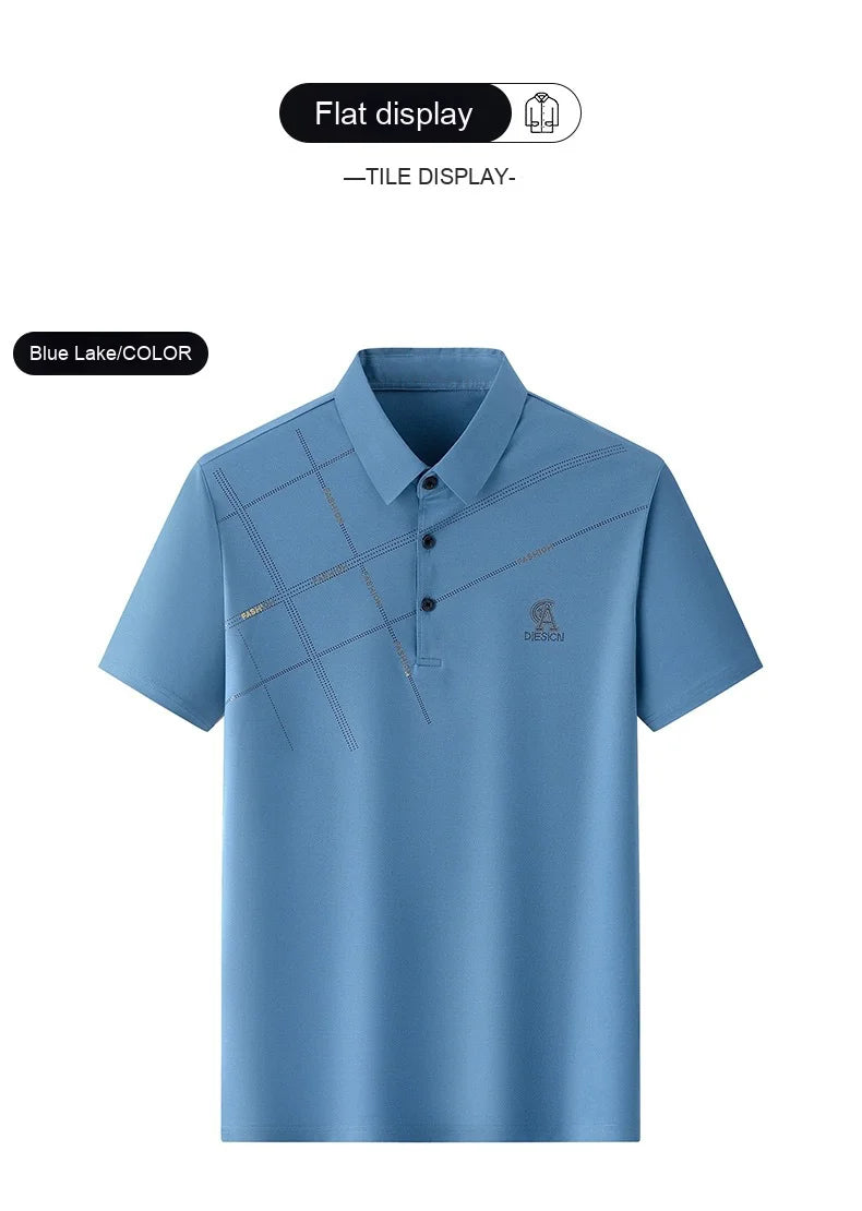 Ice Silk Polo Casual Ease