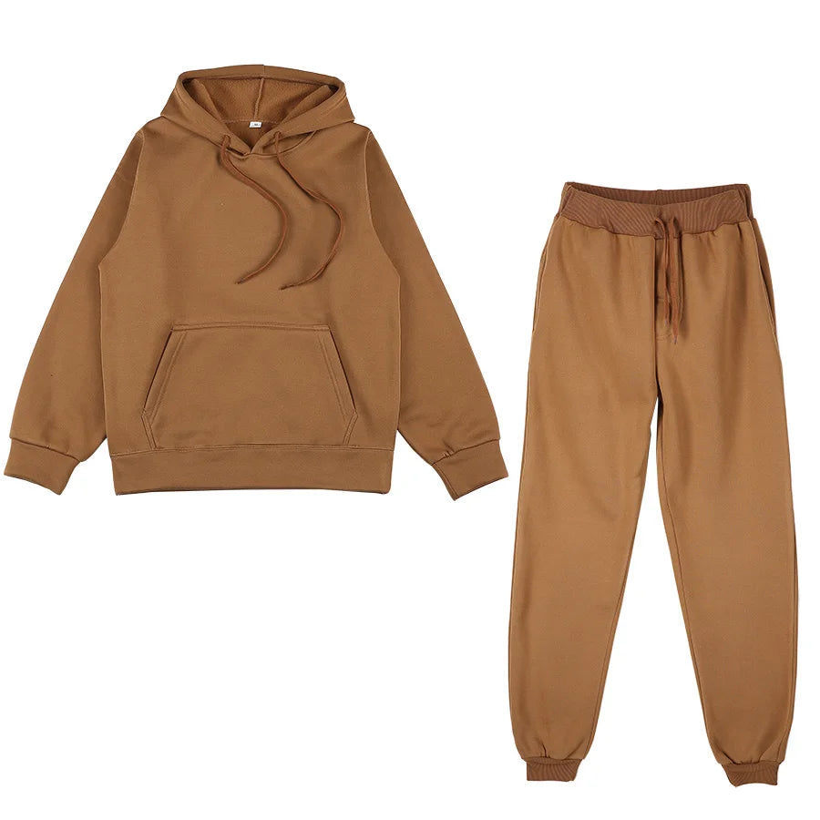 Men's Sports Suits Fashion Tracksuit Women Hoodies + Pants Two Pieces Sets Running Casual Sweatshirts Sweatpants Men's Clothing
