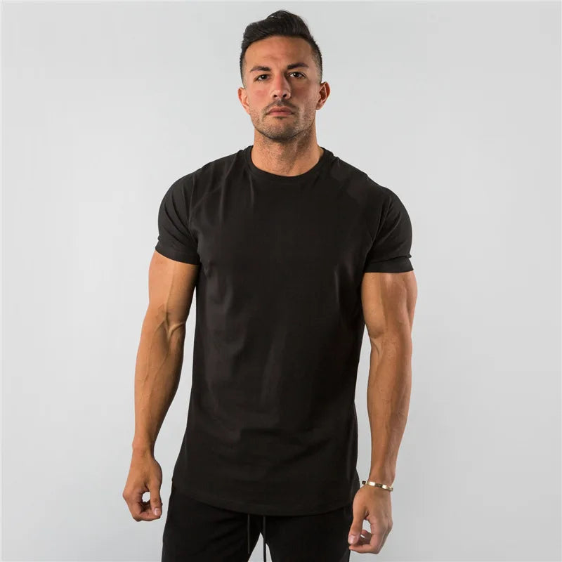 Premium Cotton Stretch Gym Tee