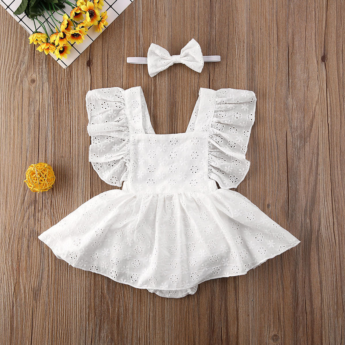 Lace Ruffle Baby Girl Bodysuit