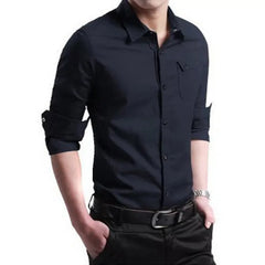 Smart Casual Cotton Shirt Men
