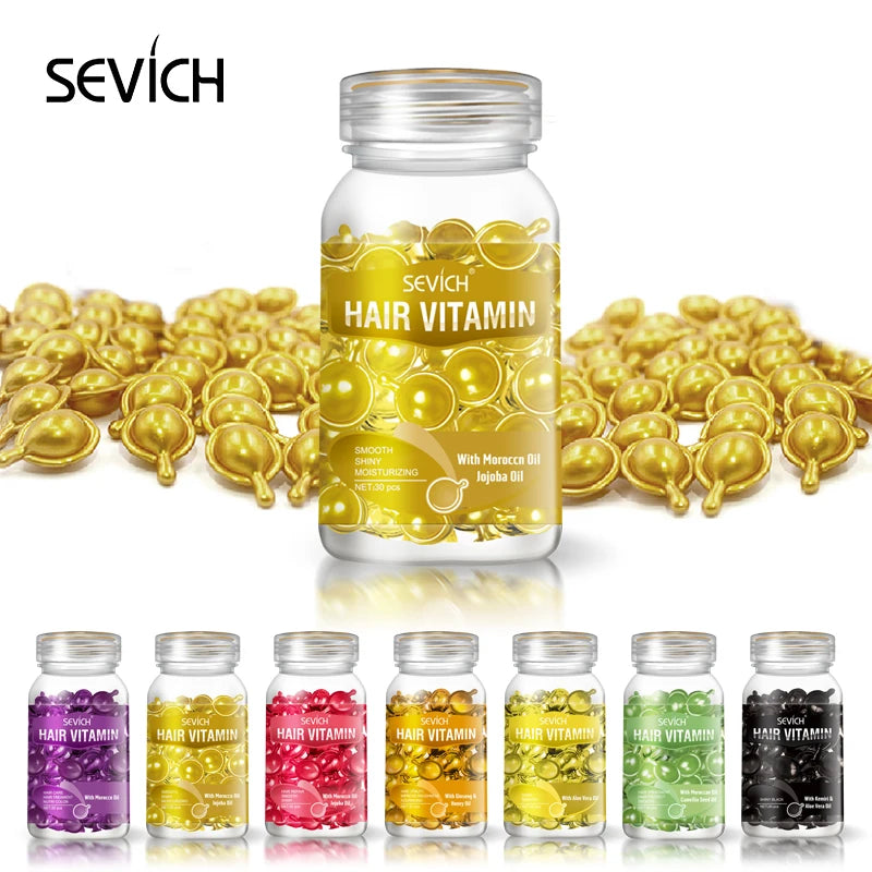 Keratin Vitamin Hair Oil Capsules