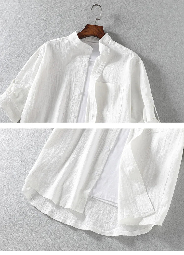 Cotton Linen Casual Summer Shirt