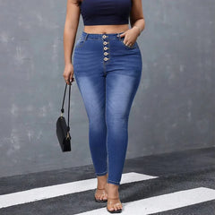 High Waist Skinny Denim Jeans