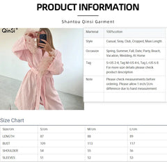 Elegant Cotton Kimono Night Robe