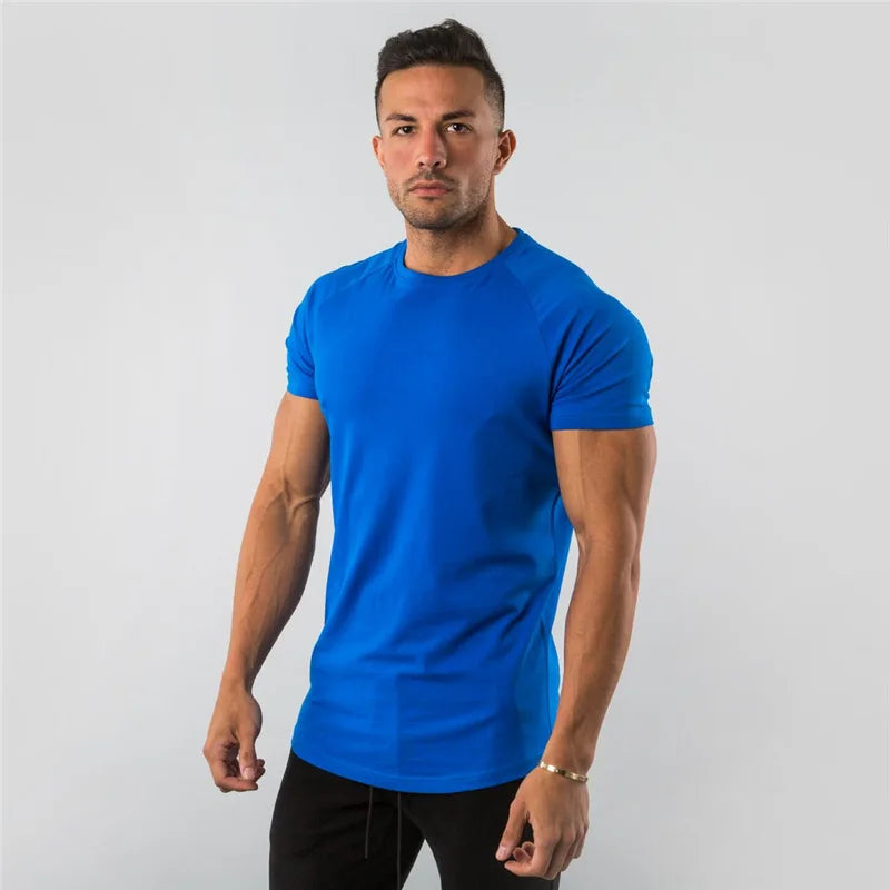 Premium Cotton Stretch Gym Tee