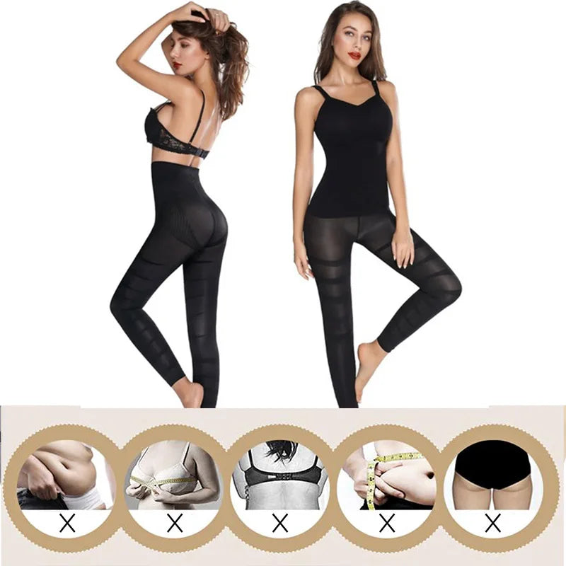 High Waist Leggings Women Sculpting Sleep Leg Legging Tummy Control Skinny Panties Slimming  Leggings Thigh Slimmer Pants