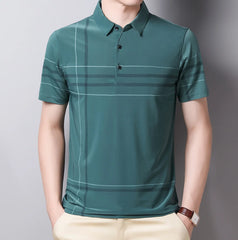 Striped Cotton Polo Casual
