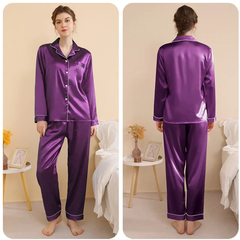 Silky Satin Plus Size Pajamas