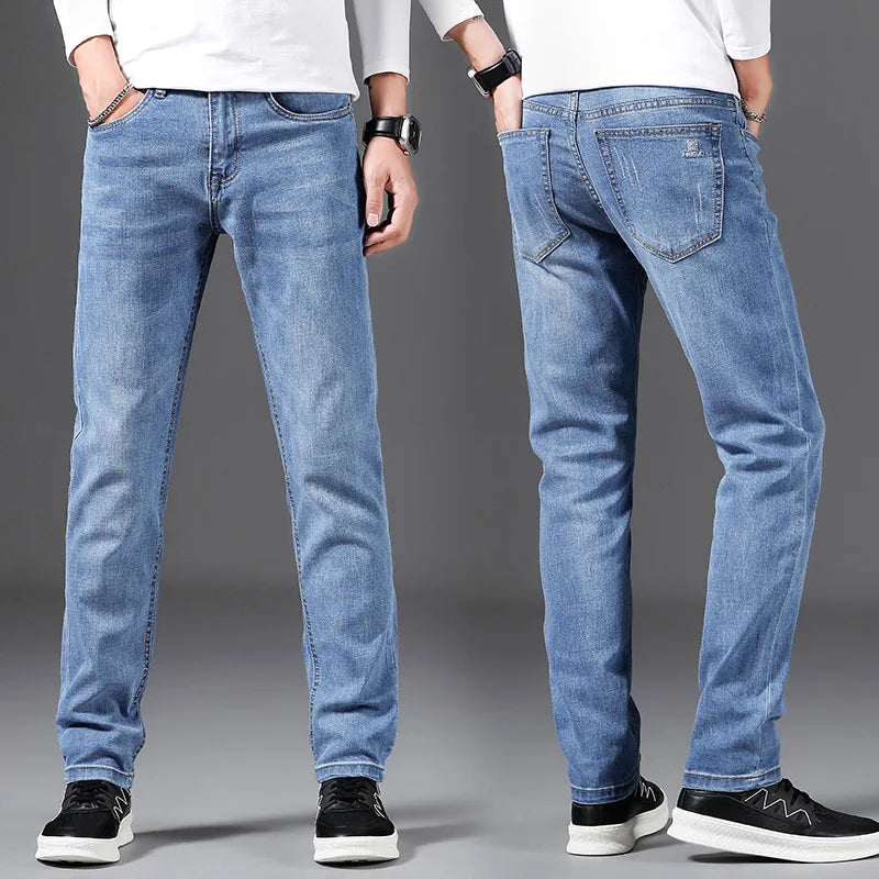 Men’s Retro Washed Loose-Fit Jeans