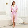 Women Luxury Flannel Night Robe
