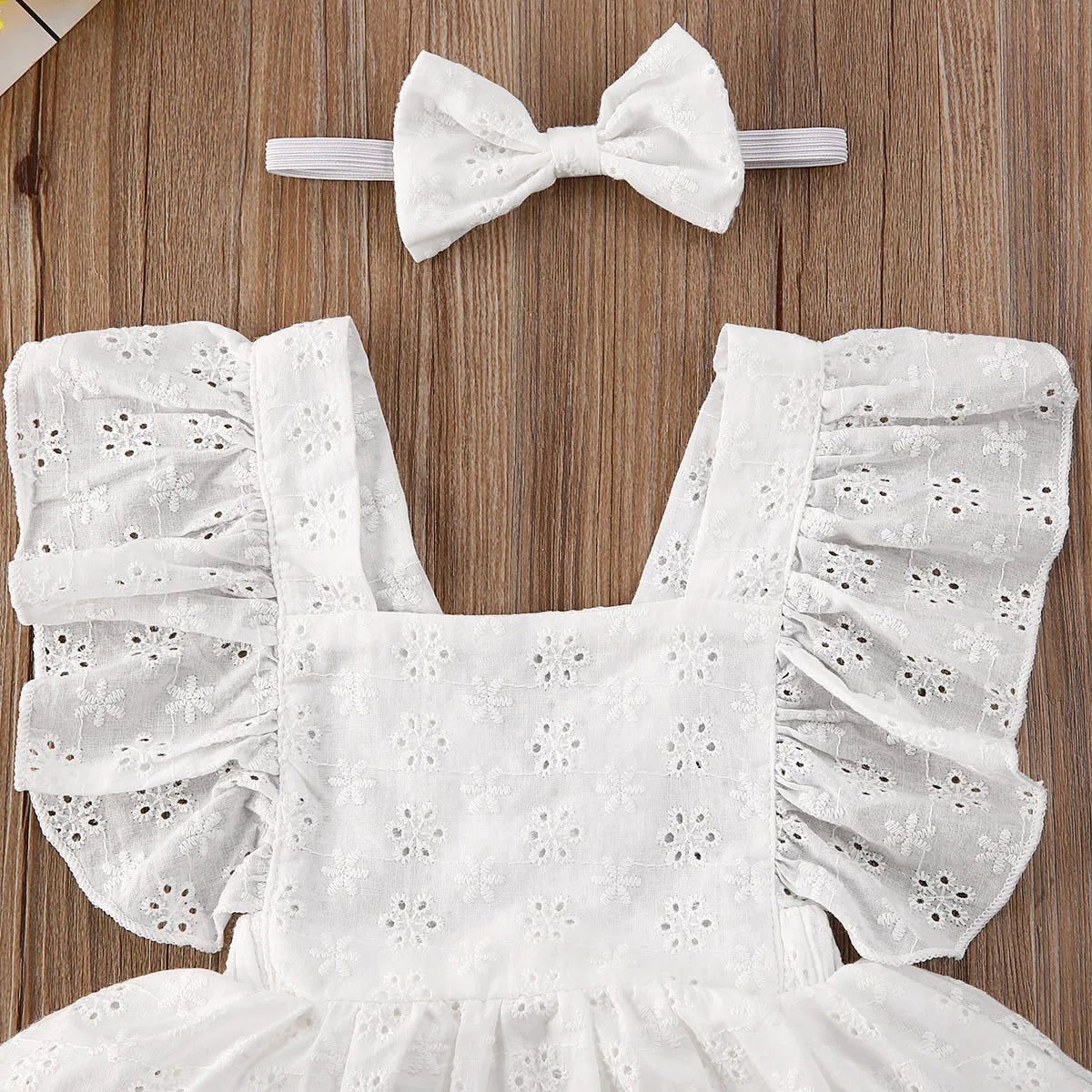Lace Ruffle Baby Girl Bodysuit
