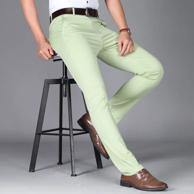 Premium Cotton Business Suit Pants