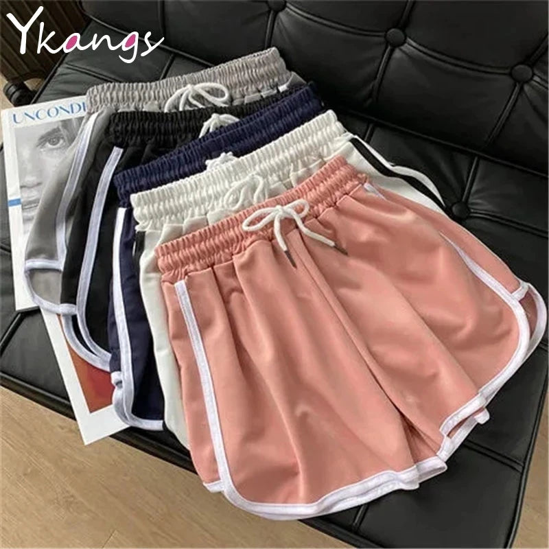 Oversized Graphic Basketball Style Shorts