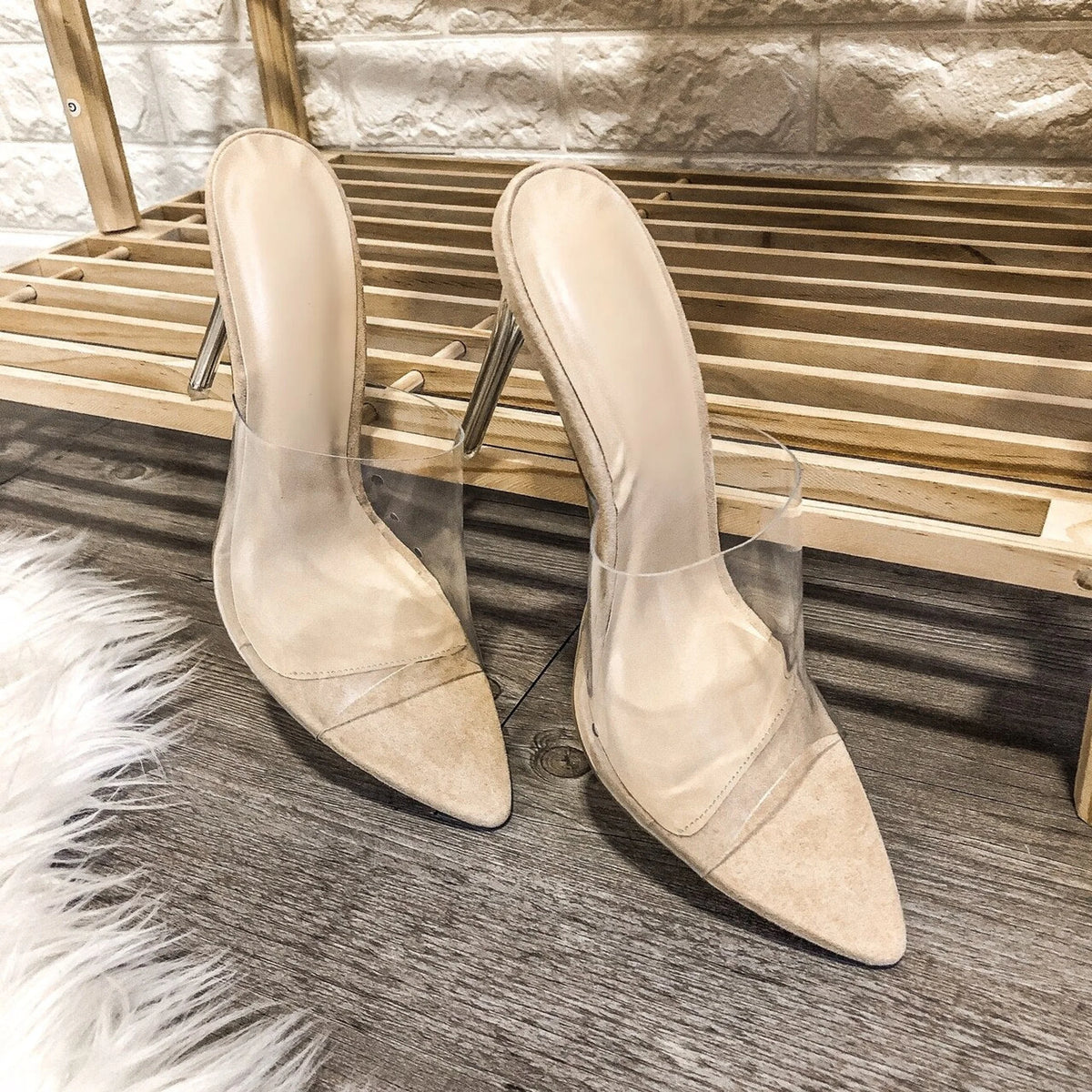 Clarissa Clear Upper Stiletto Pumps