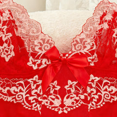 Women Suspender Midi Nightwear Set