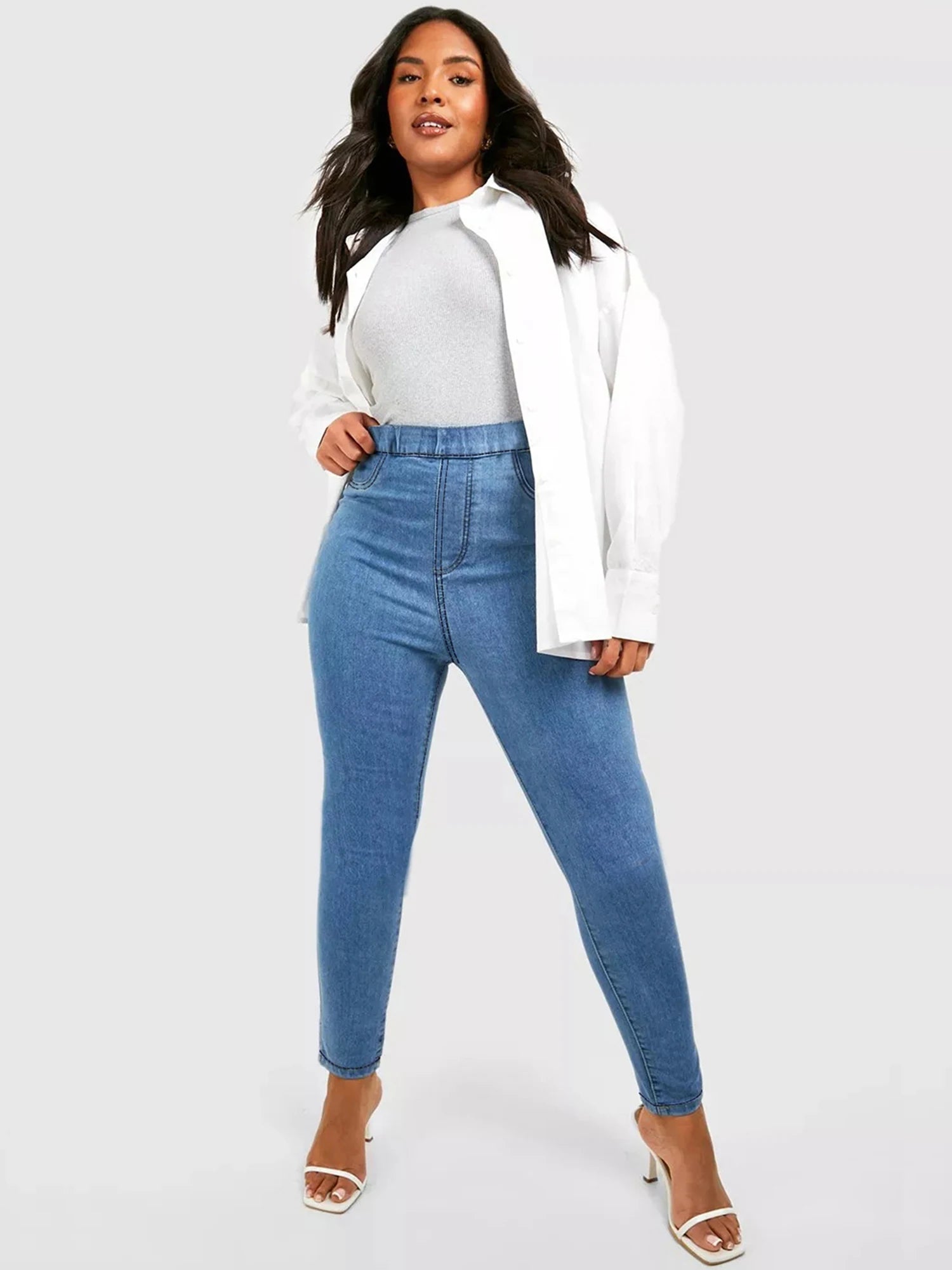 Stretch Pencil Denim Jeans