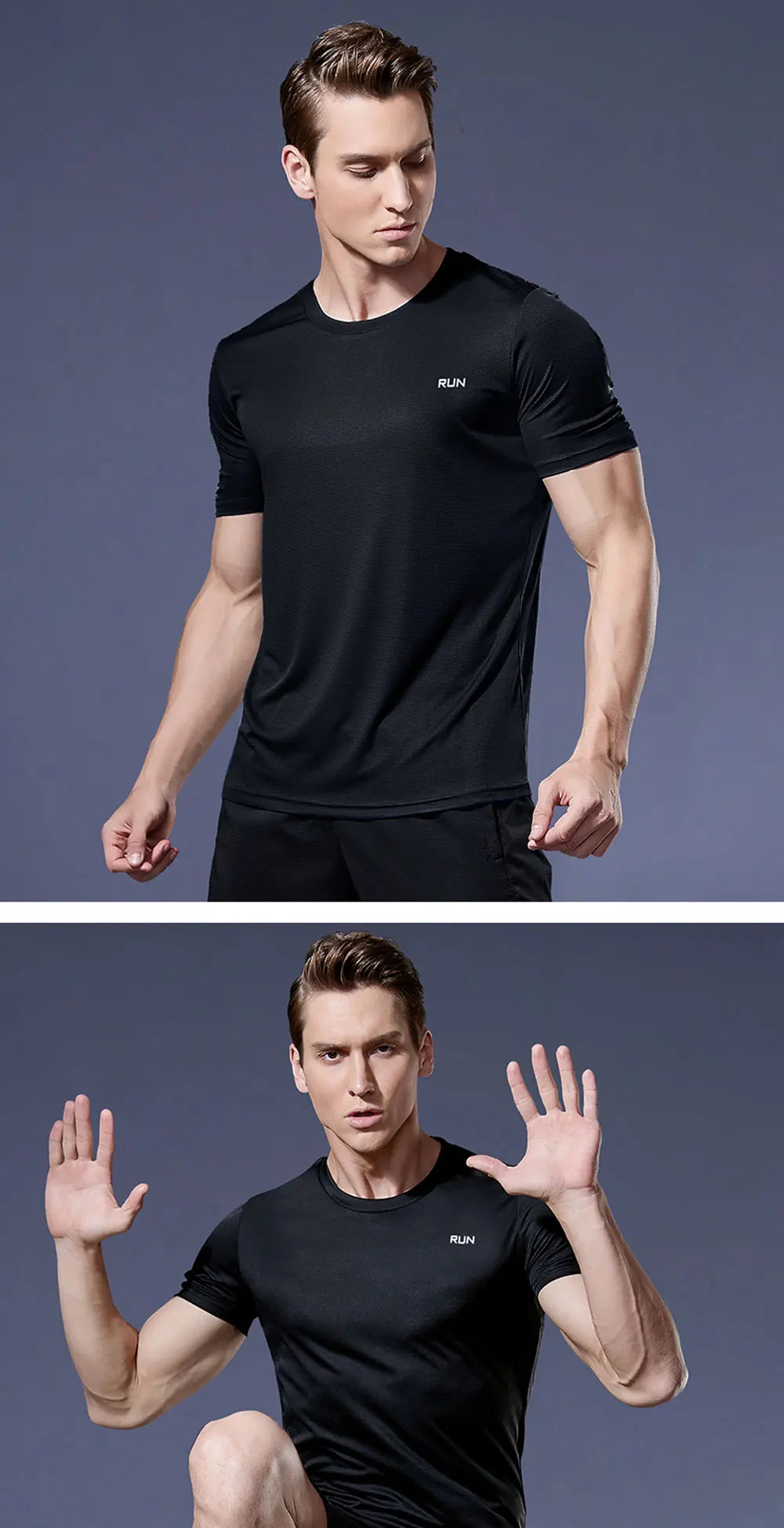 Men's Fitness Gym T Shirts 2020 Shirt Homme Running Men Designer Quick Dry T-Shirts Running Slim Fit Tops Tees Sport Muscle Tee