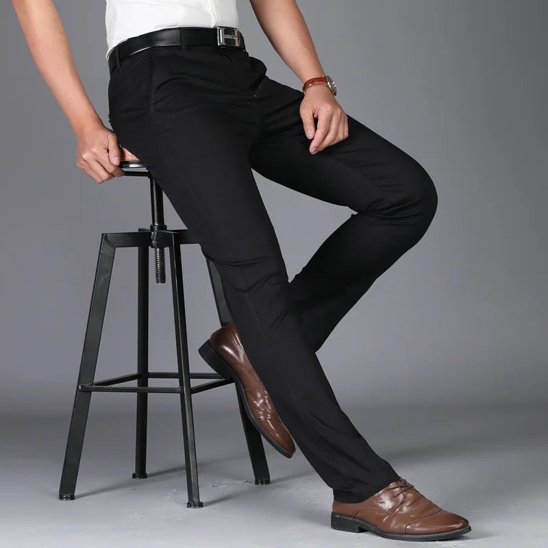 Premium Cotton Business Suit Pants