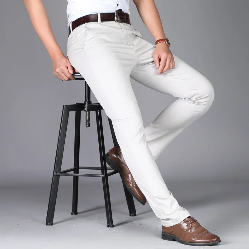 Premium Cotton Business Suit Pants