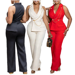 African Inspired Wide Leg Jumpsuit