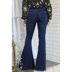 Dark Flare Denim Jeans