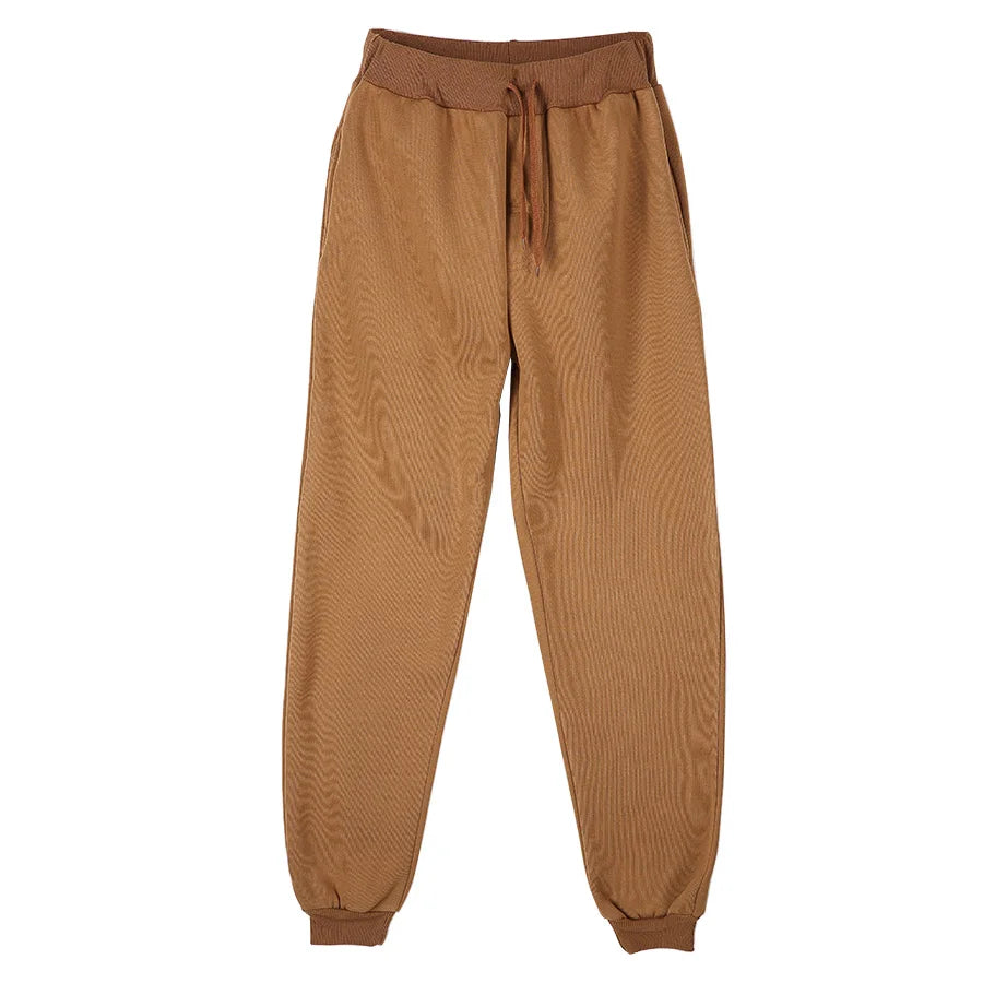 Men's Athletic Trainning Joggers Casual Loose Fit Sweatpants Spring Fall Fleece Lined Pants Elastic Waist Drawstring Trousers