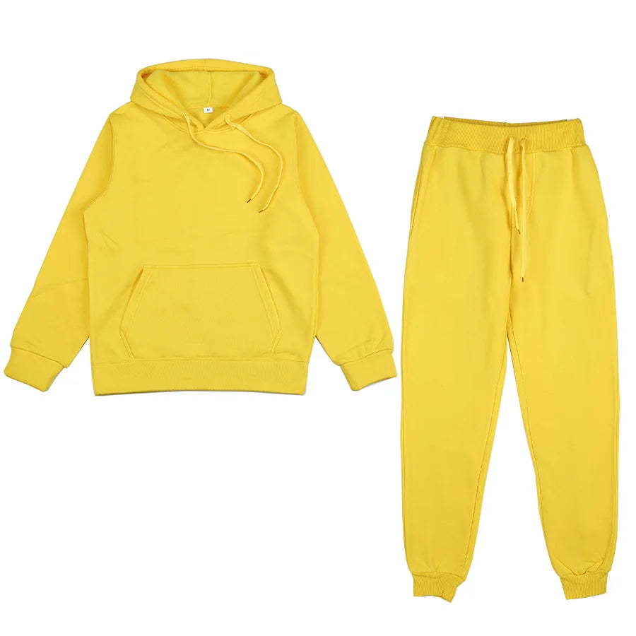 Men's Sports Suits Fashion Tracksuit Women Hoodies + Pants Two Pieces Sets Running Casual Sweatshirts Sweatpants Men's Clothing