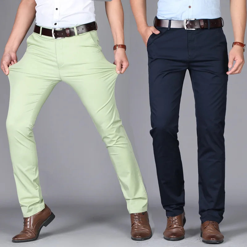 Premium Cotton Business Suit Pants