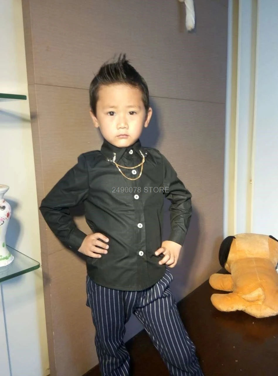 TITLE: Timeless Boy's Classic Cotton Shirt