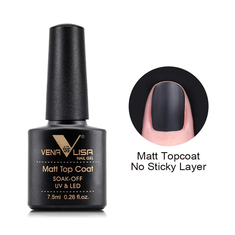 VENALISA New Arrival Long Wear Tempered Nowipe Top Coat Easy Peel Off Water Base Coat Basic Nail Gel Polish Enamel Varnish Gels