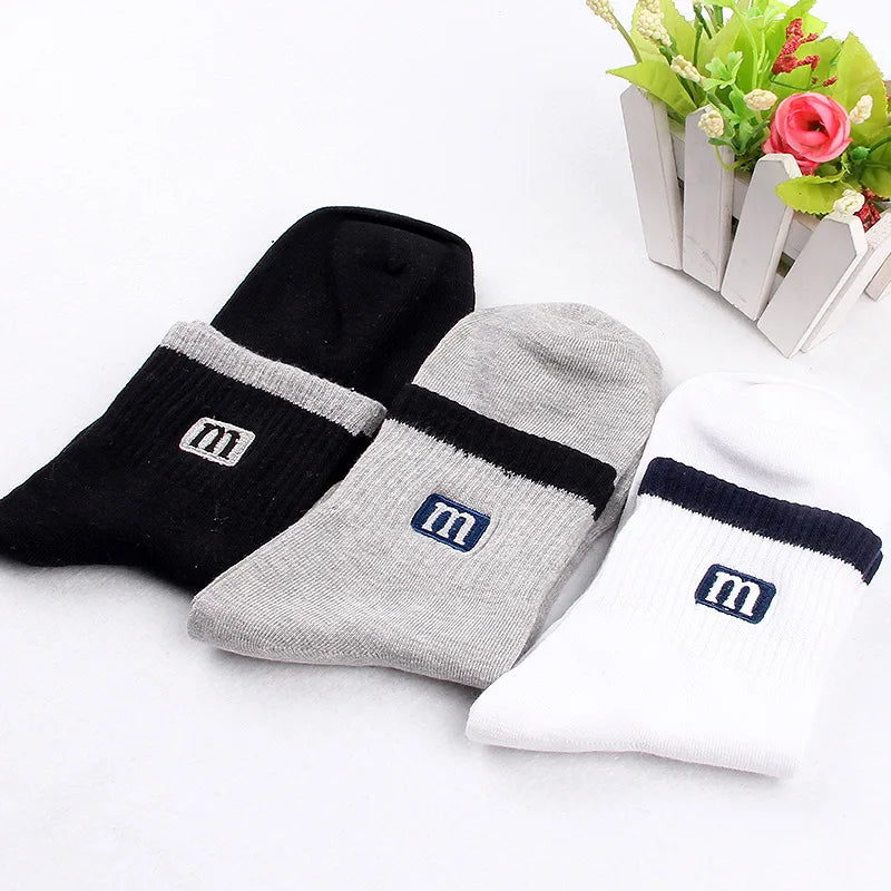 Men’s Premium Cotton Crew Socks – 3 Pair Pack