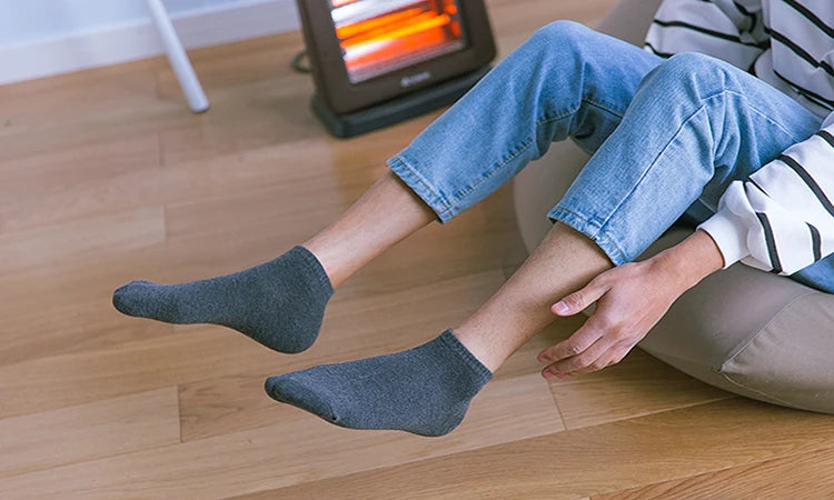 Men’s Large-Size Breathable Ankle Socks (5 Pairs)