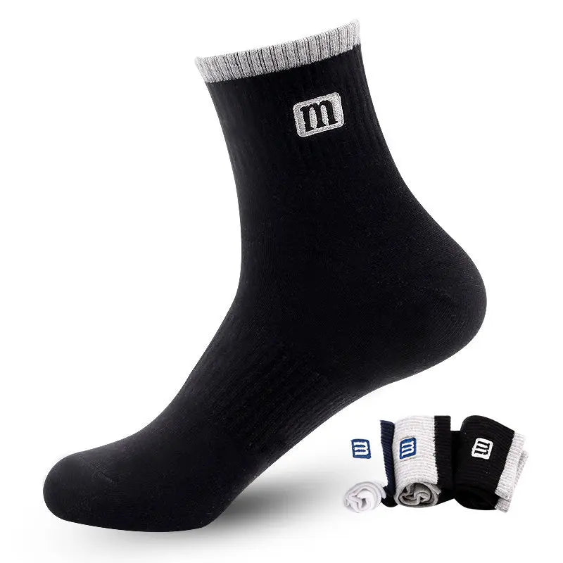 Men’s Premium Cotton Crew Socks – 3 Pair Pack