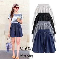 High Waist Loose Chiffon Shorts