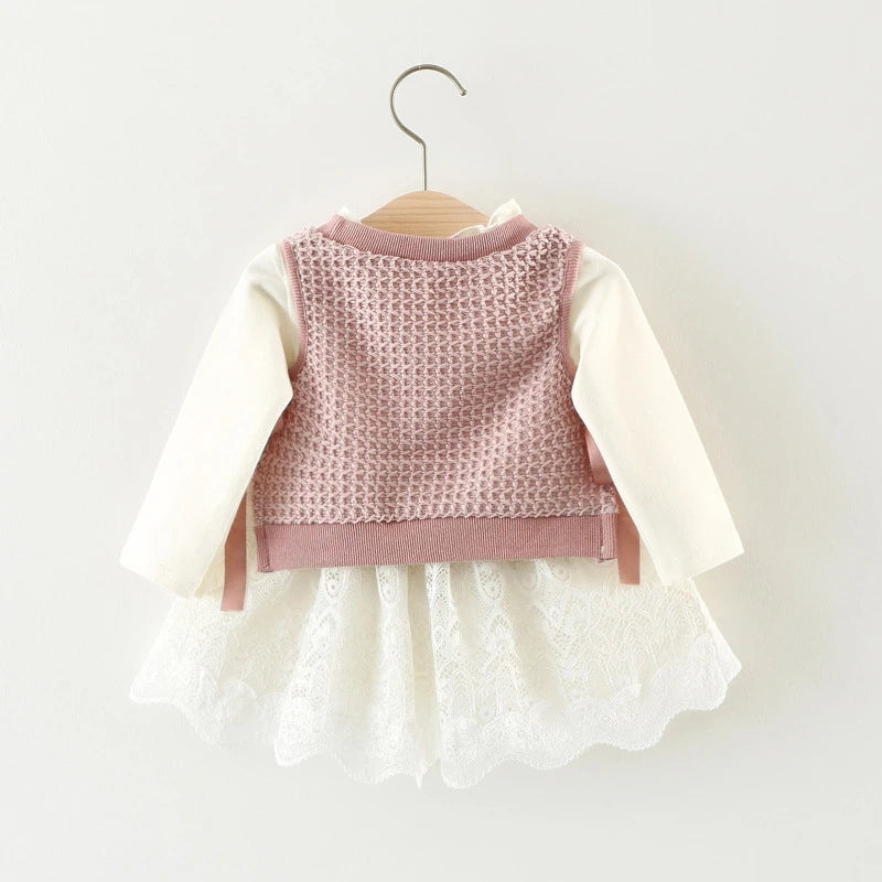 Autumn Knitted Baby Tutu Dress