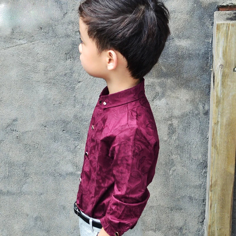 TITLE: Timeless Boy's Classic Cotton Shirt