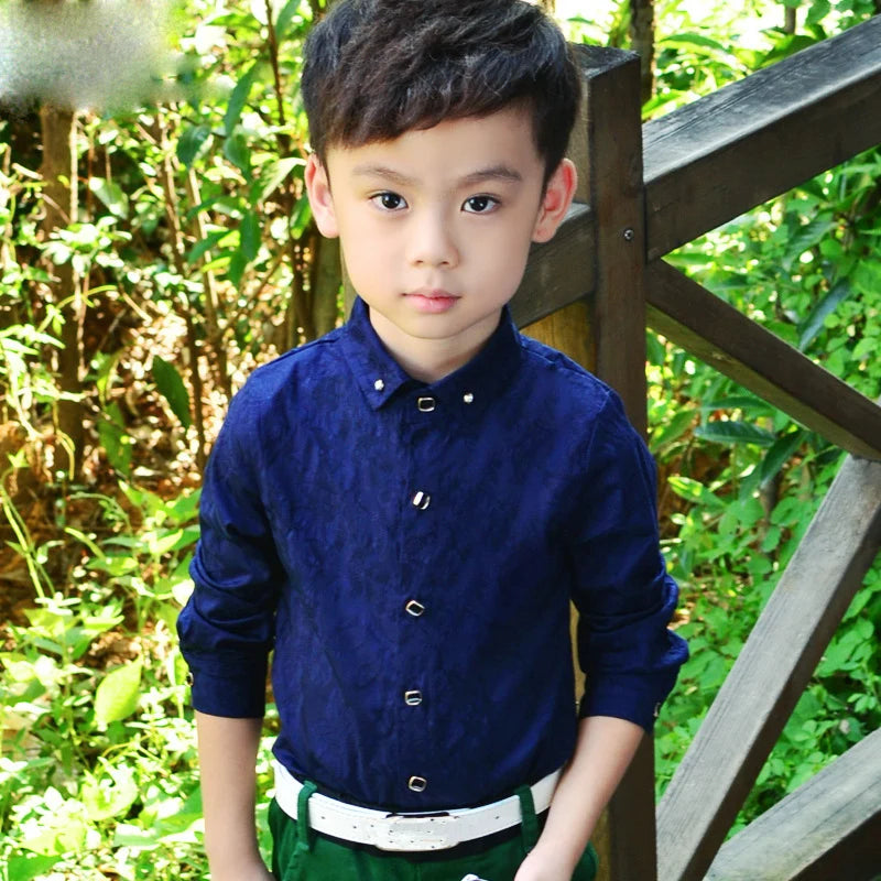 TITLE: Timeless Boy's Classic Cotton Shirt