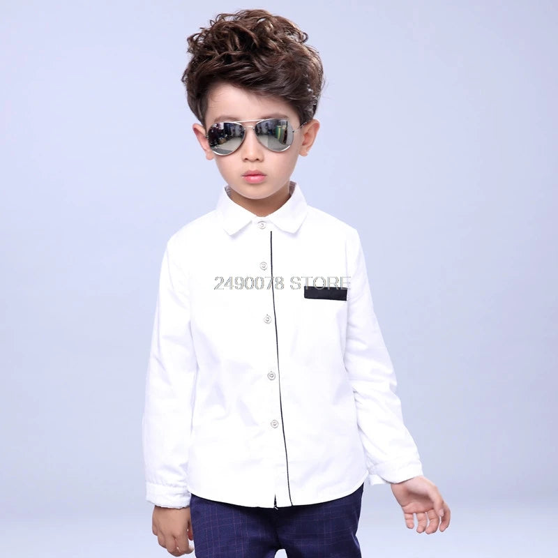 TITLE: Timeless Boy's Classic Cotton Shirt