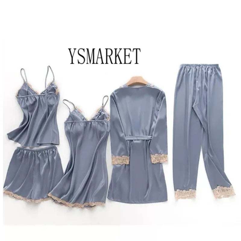 Summer Lace Five Piece Sleepwear