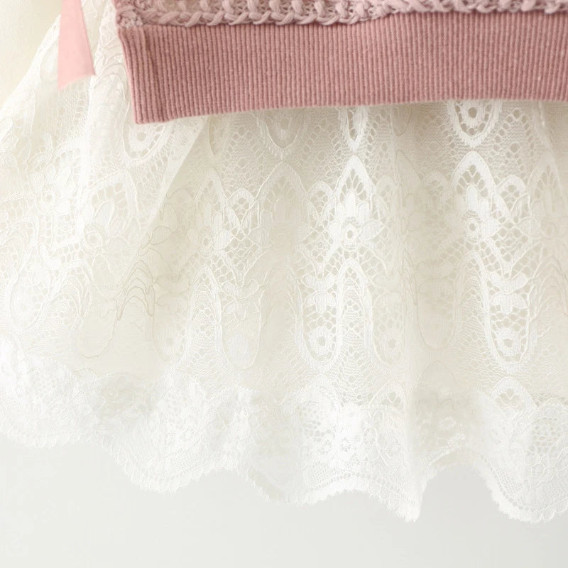 Autumn Knitted Baby Tutu Dress