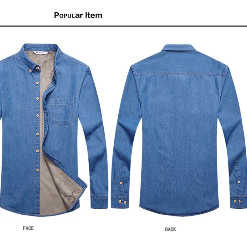 Thick Cashmere Warm Casual Shirt